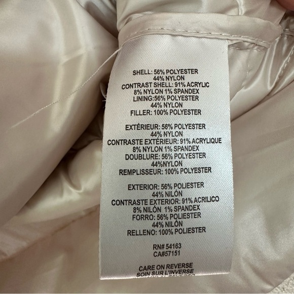 Calvin Klein Quilted Knit Puffer Jacket, Champagne, Large - Picture 7 of 9